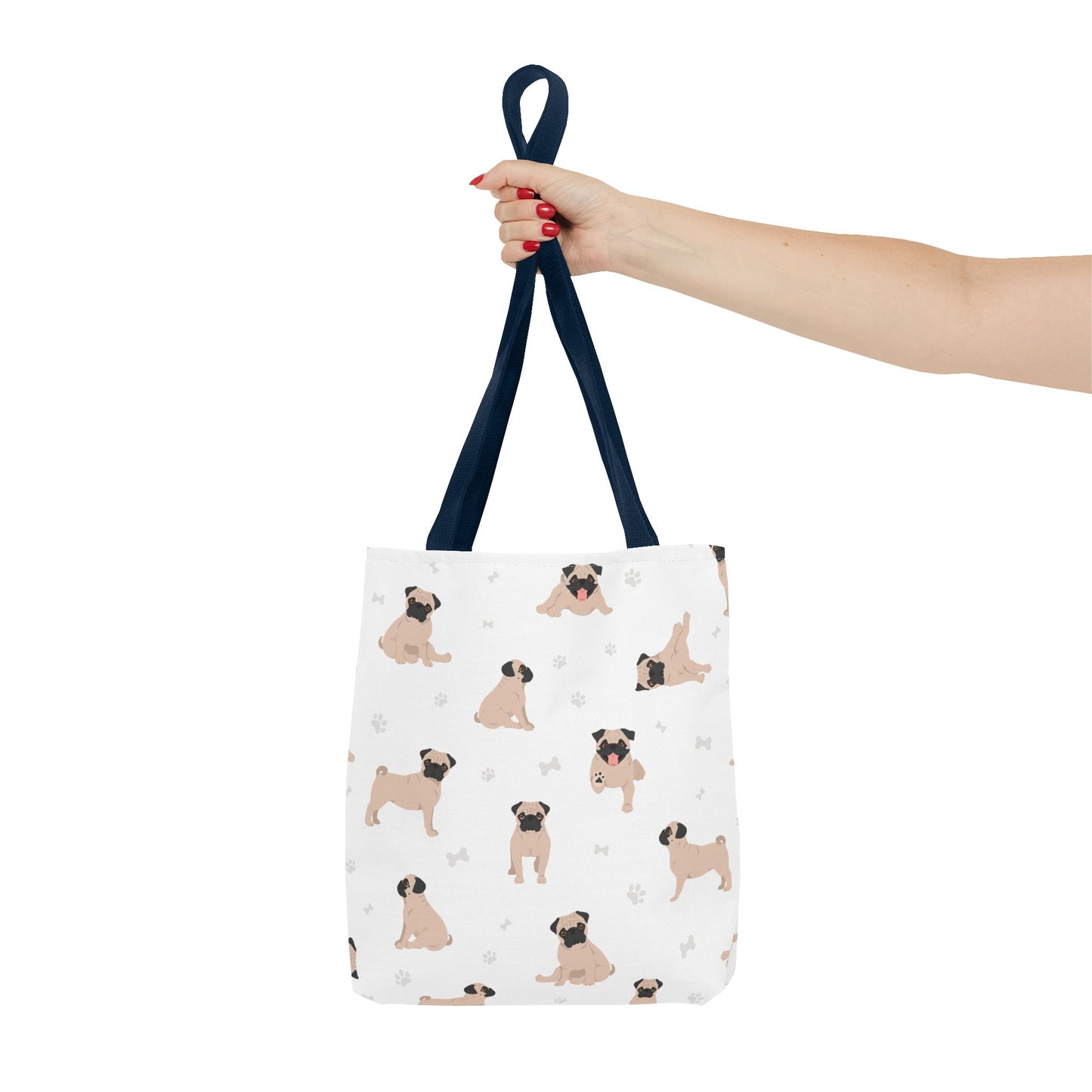 Pug Dog Tote Bag, Dog Mom Gift