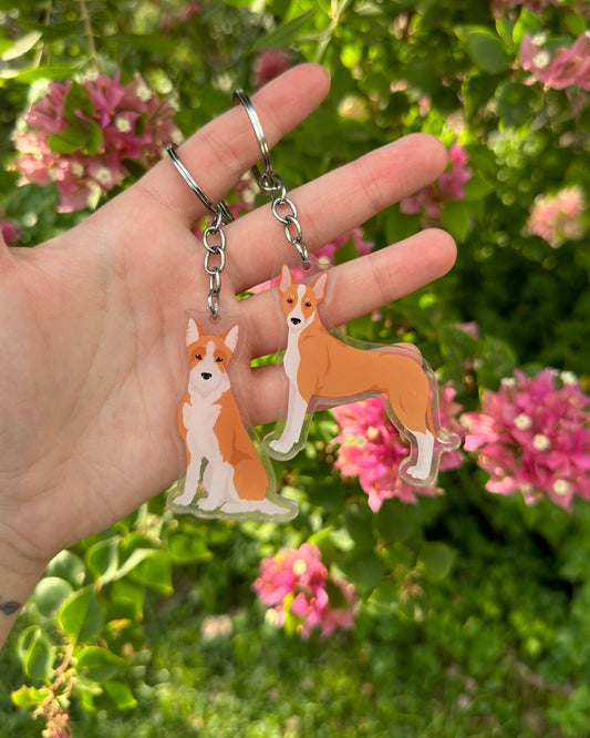 Portuguese Podengo Dog 2.5in Acrylic Keychain