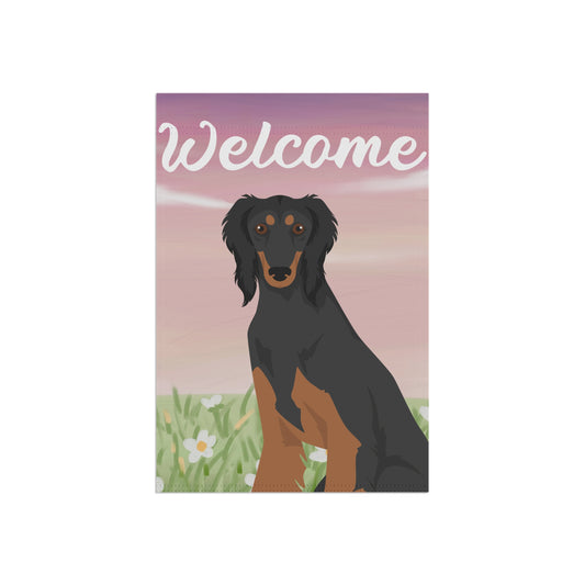 Saluki Dog Welcome Garden Flag