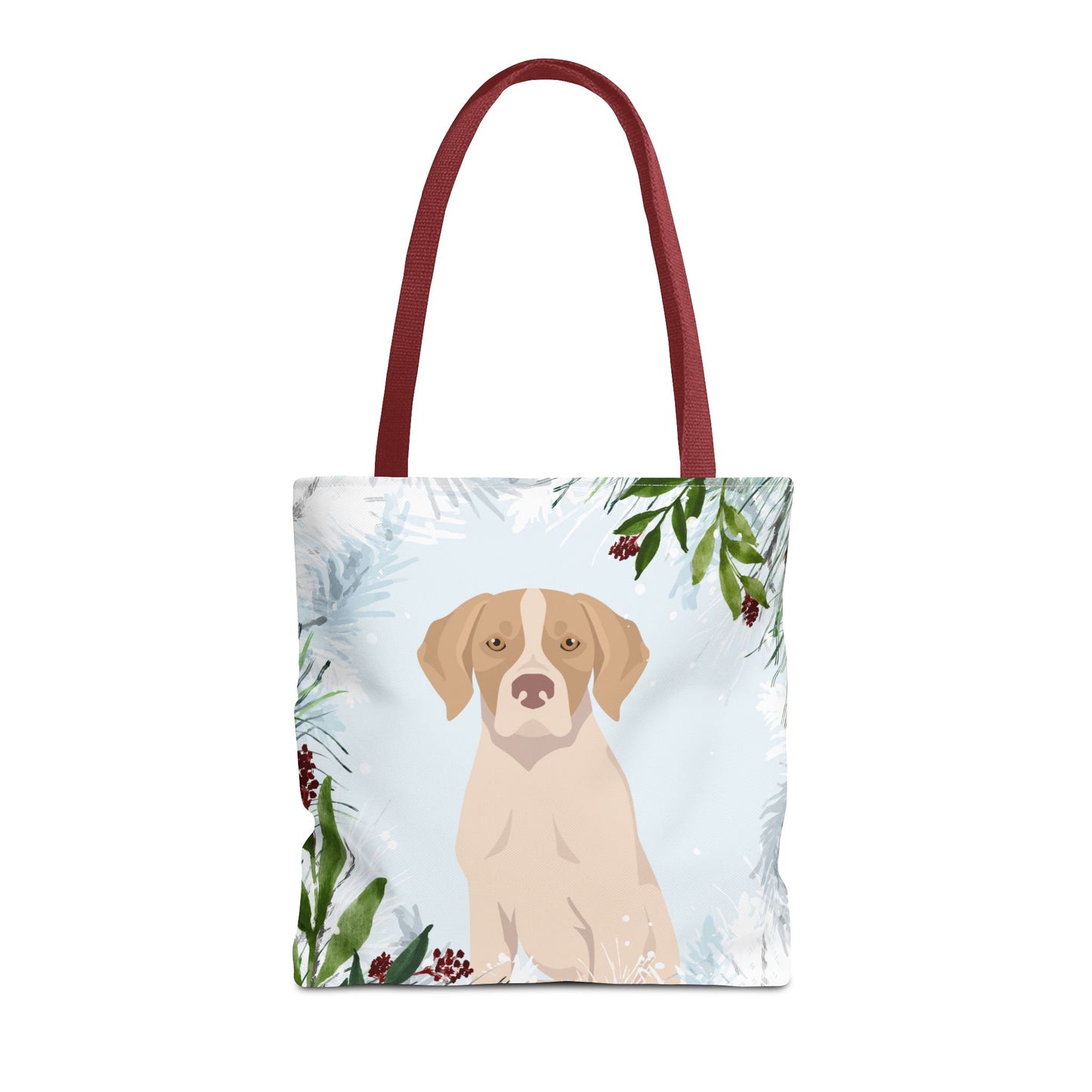 Pointer Dog Christmas Holiday Tote Bag 16x16