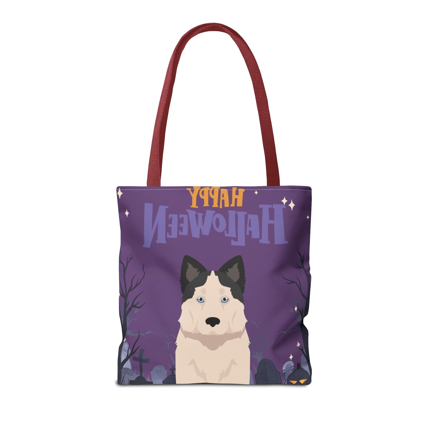 Yakutian Laika Dog Happy Halloween Tote Bag 16x16