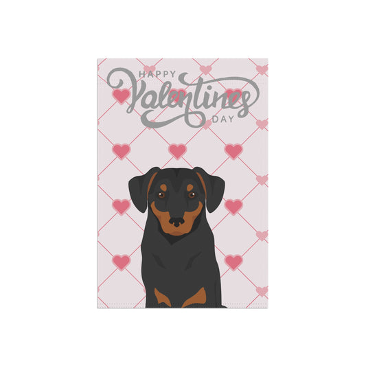 Austrian Pinscher Dog Valentine's Day Garden Flag