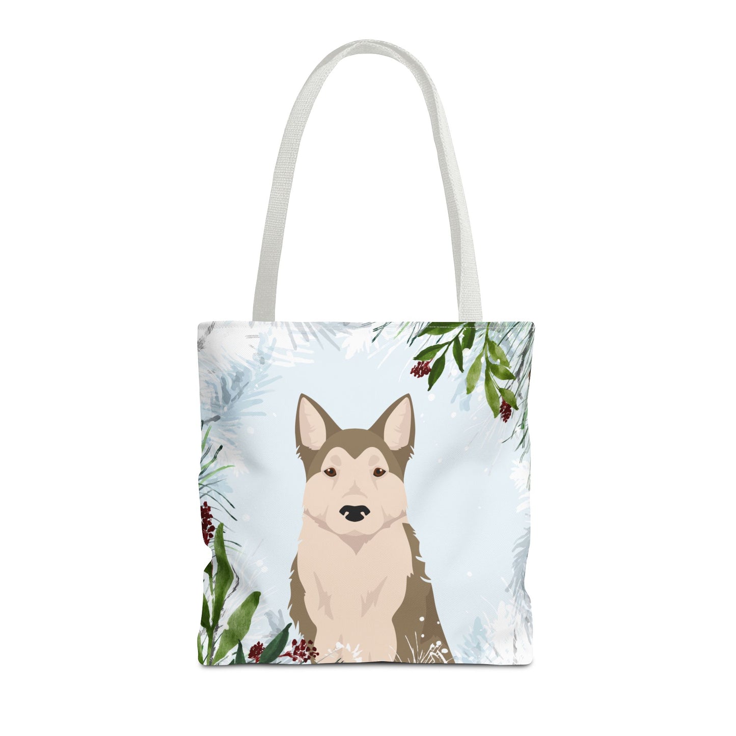 West Siberian Laika Dog Christmas Holiday Tote Bag 16x16