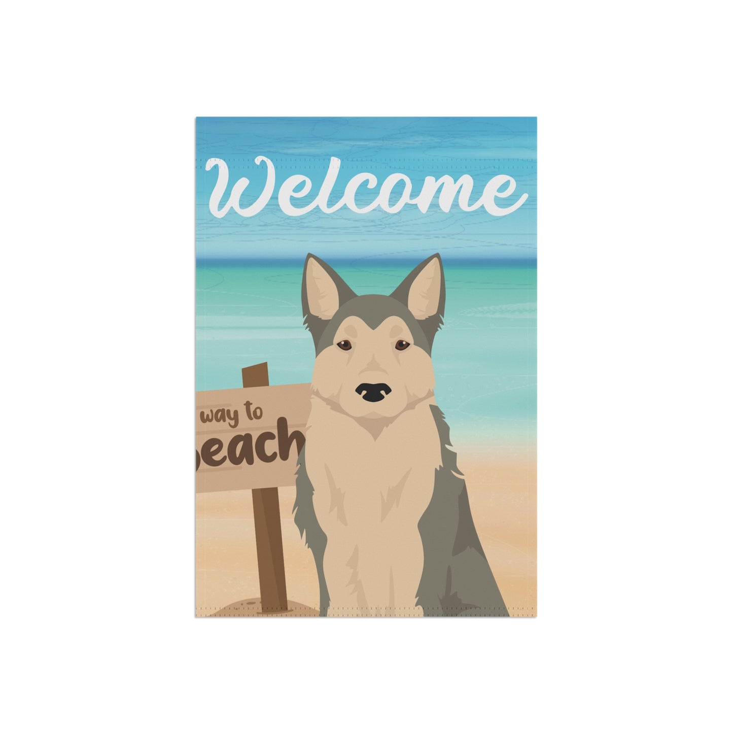 West Siberian Laika Dog Garden Flag