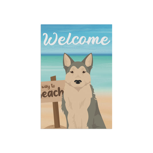 West Siberian Laika Dog Garden Flag