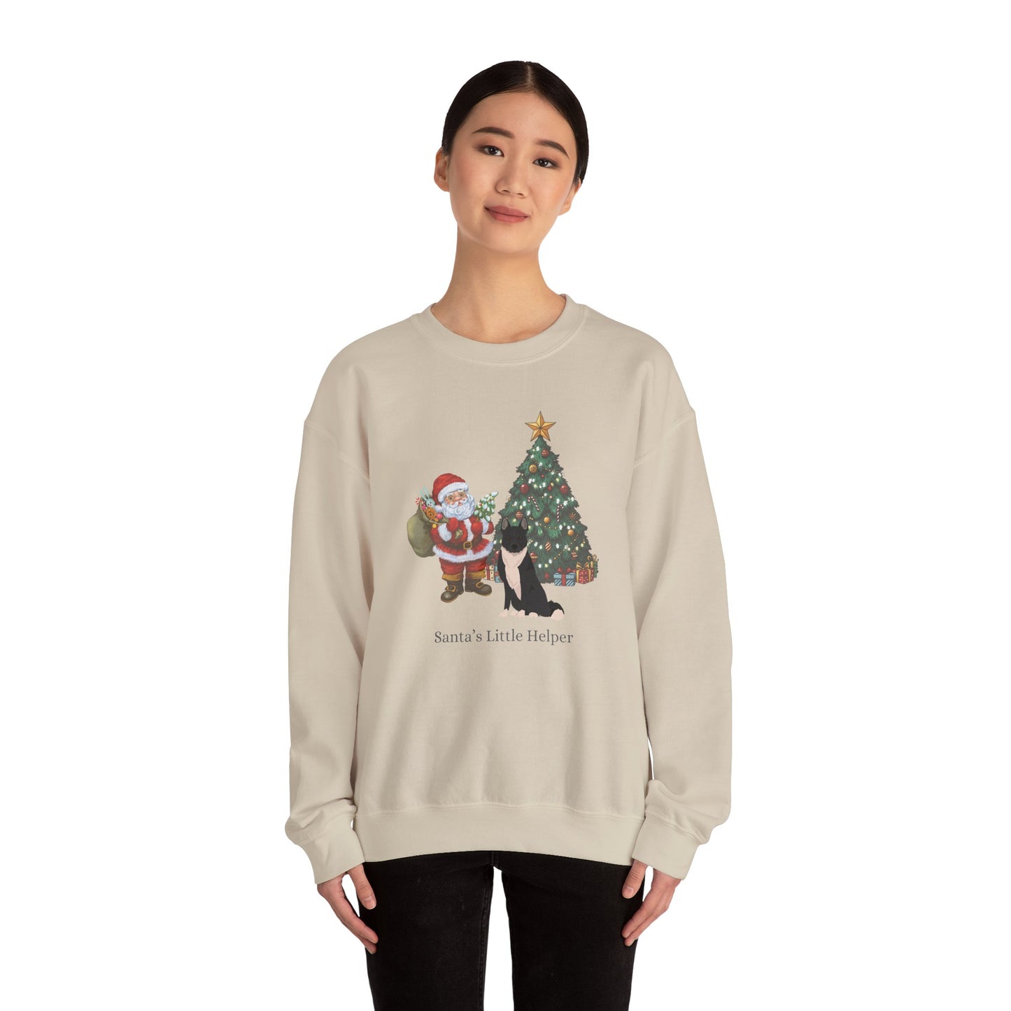Karelian Bear Dog Dog Santa's Little Helper Unisex Heavy Blend Crewneck Sweatshirt