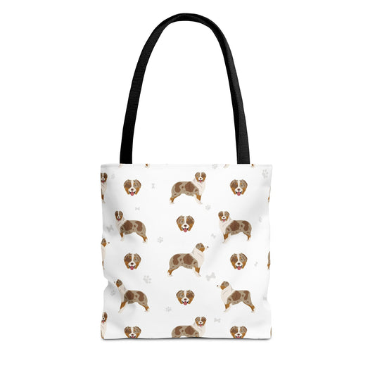 Australian Shepherd Dog Tote Bag, Aussie Dog Mom Gift