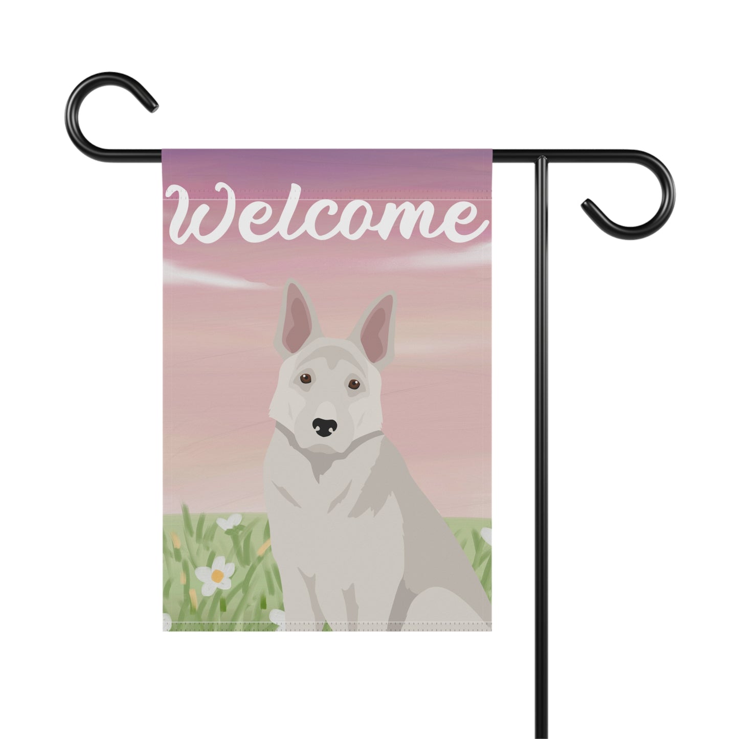 German Shepherd Dog Welcome Garden Flag