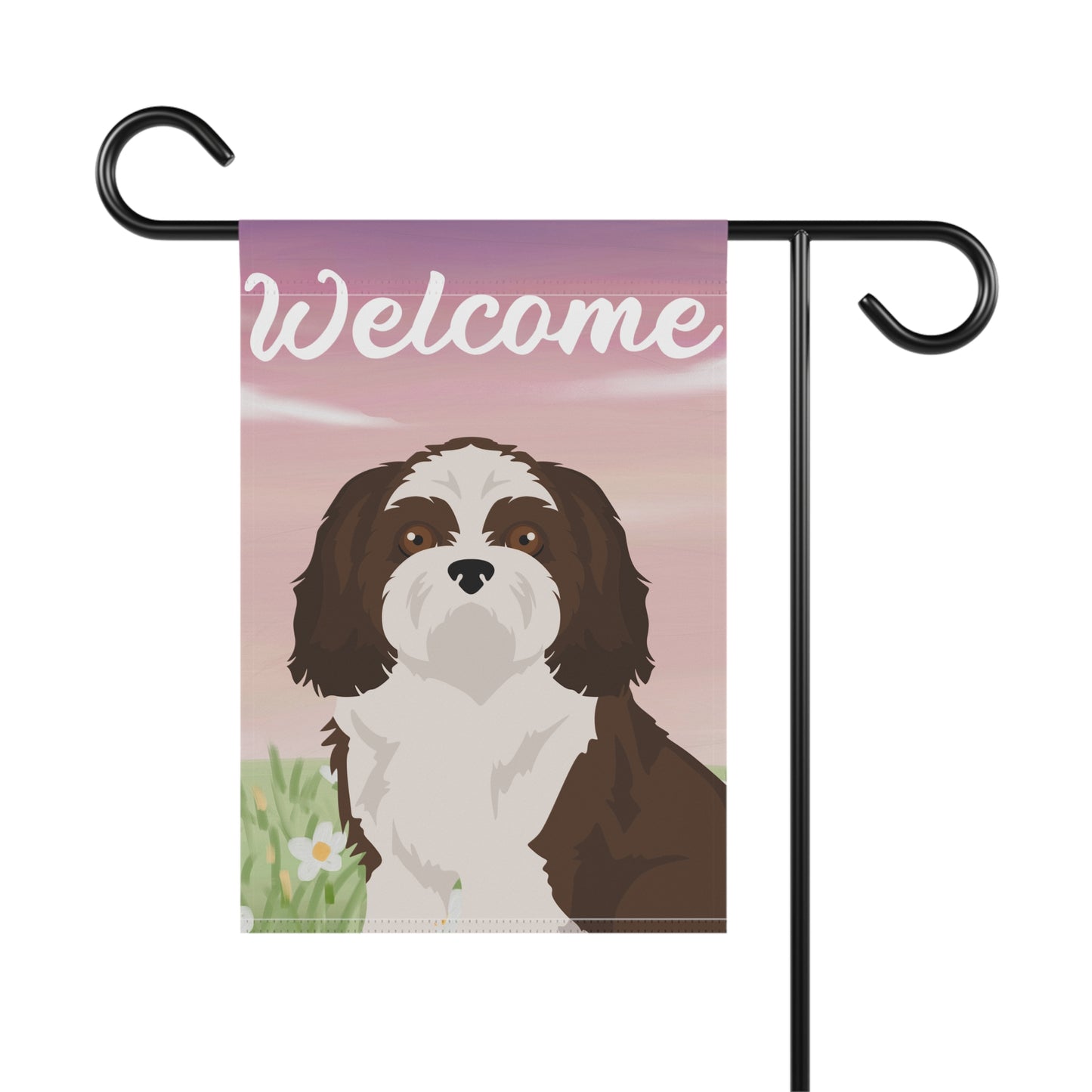 Shih Tzu Dog Welcome Garden Flag