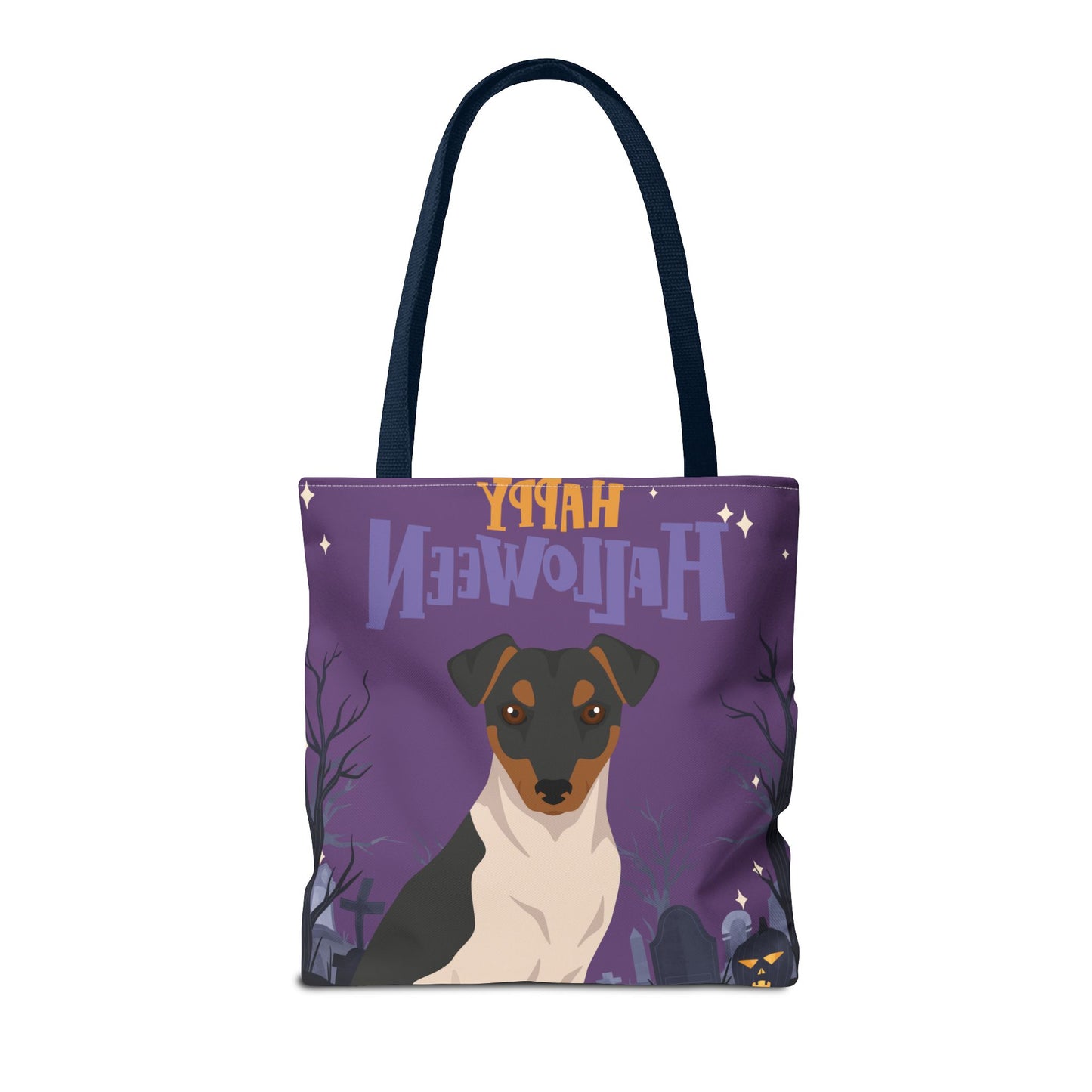 Brazilian Terrier Dog Happy Halloween Tote Bag 16x16