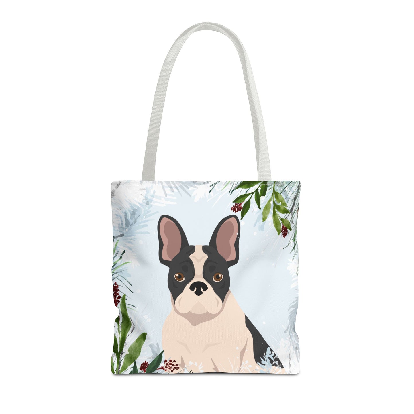 French Bulldog Dog Christmas Holiday Tote Bag 16x16