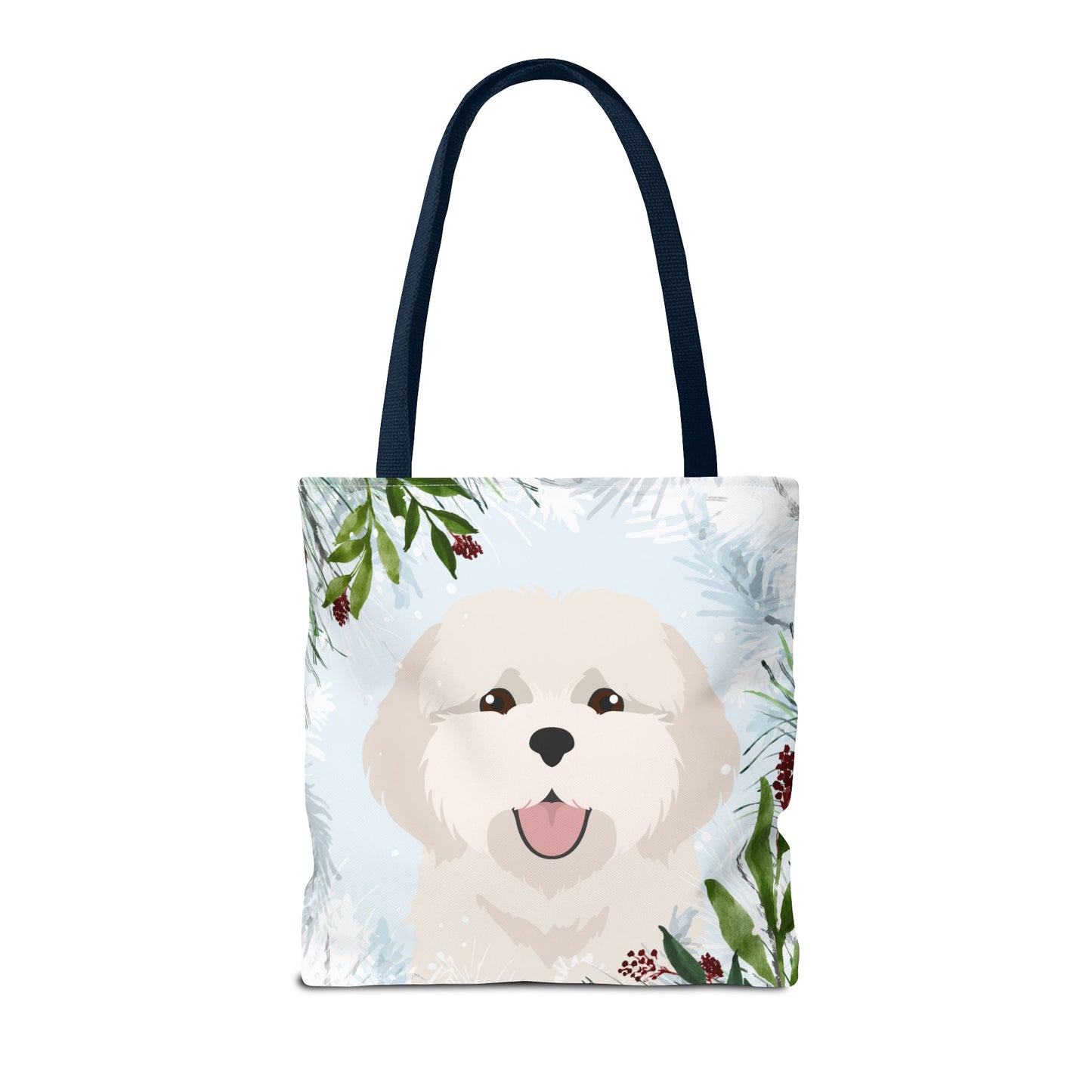 Coton De Tulear Dog Christmas Holiday Tote Bag 16x16