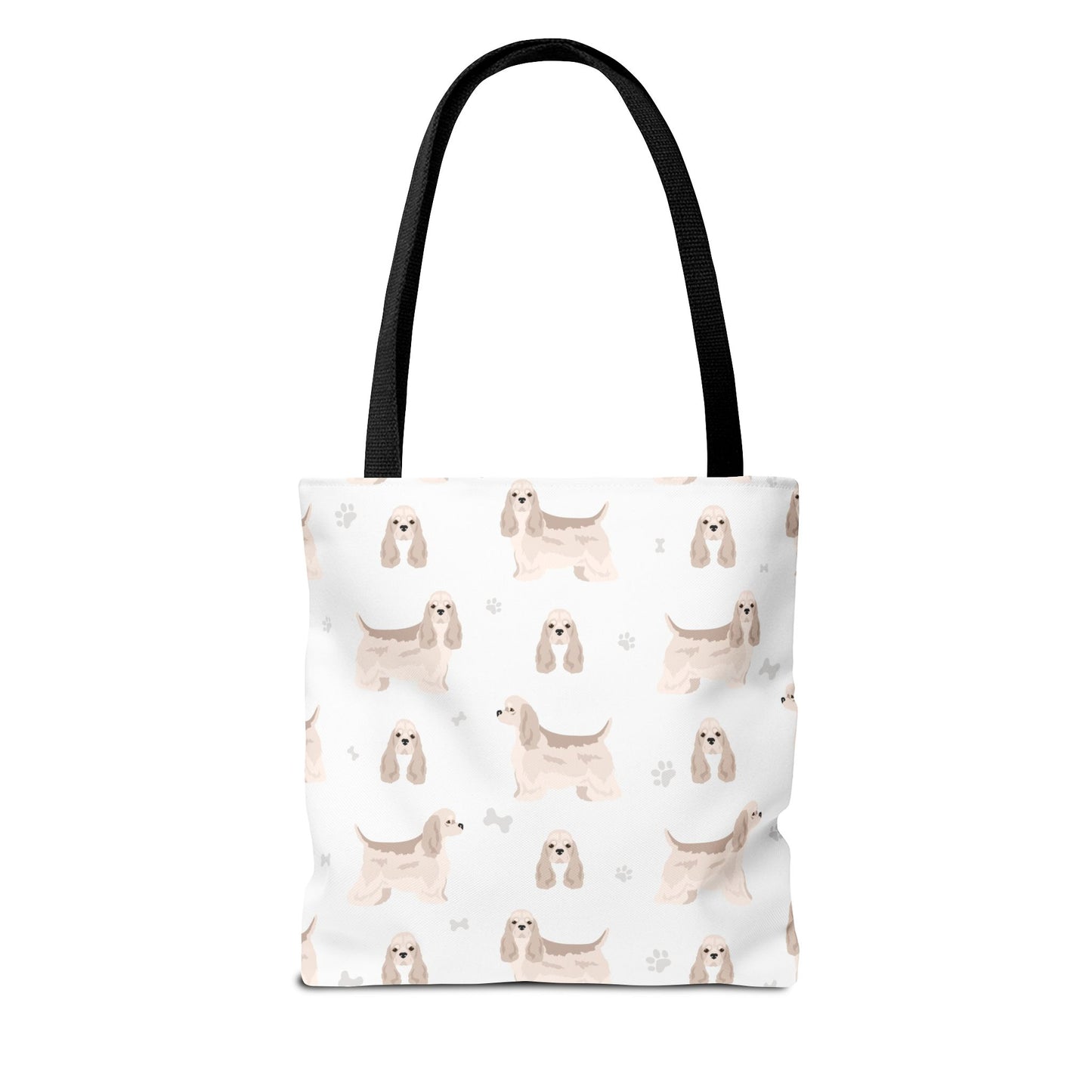 American Cocker Spaniel Dog Tote Bag, Cocker Spaniel Dog Mom Gift