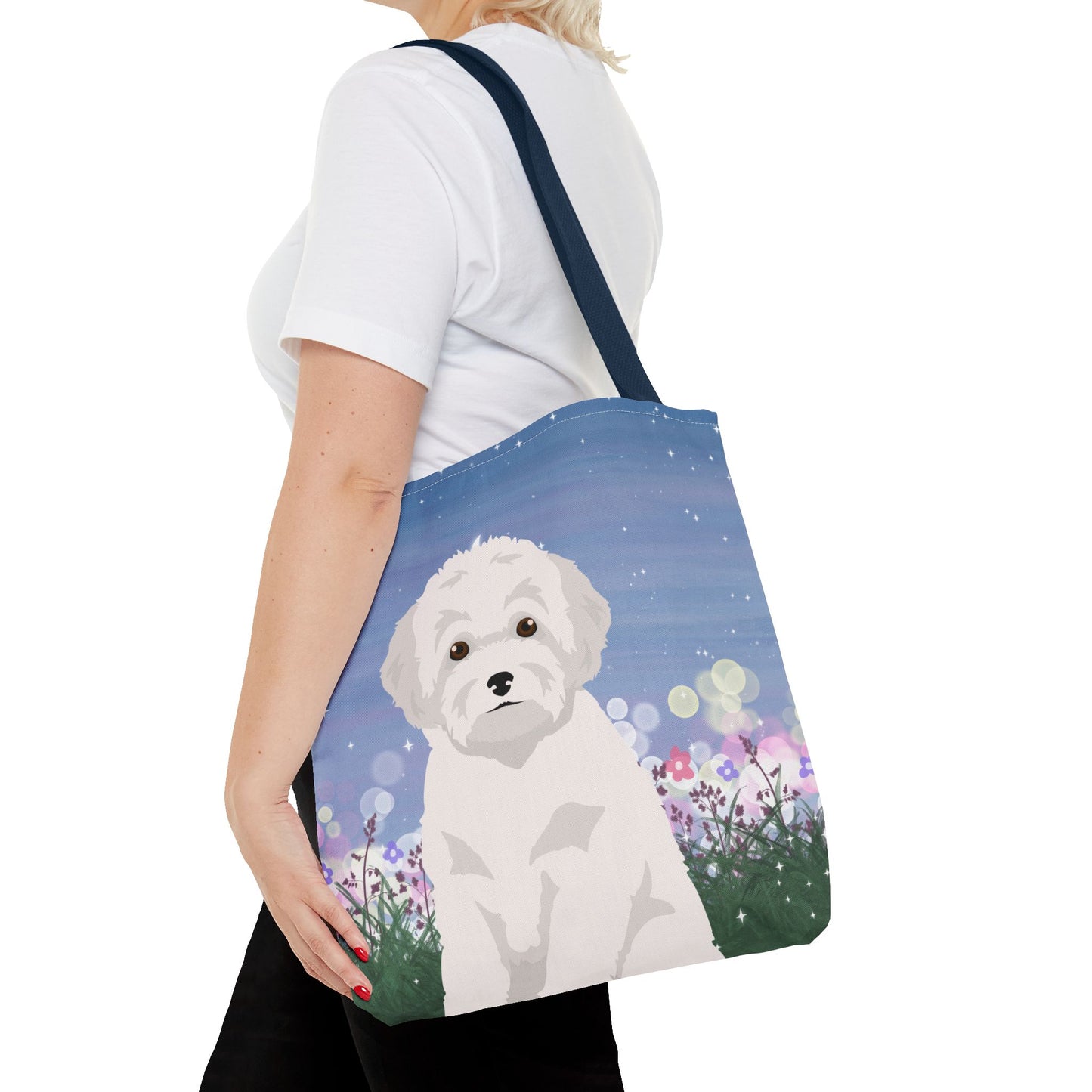 Toy Poodle Dog Tote Bag 16x16
