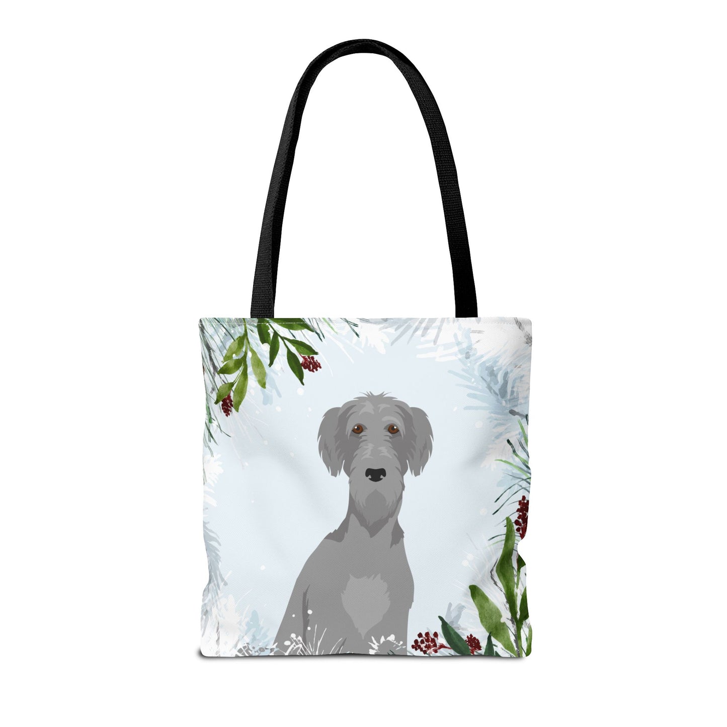 Scottish Deerhound Dog Christmas Holiday Tote Bag 16x16