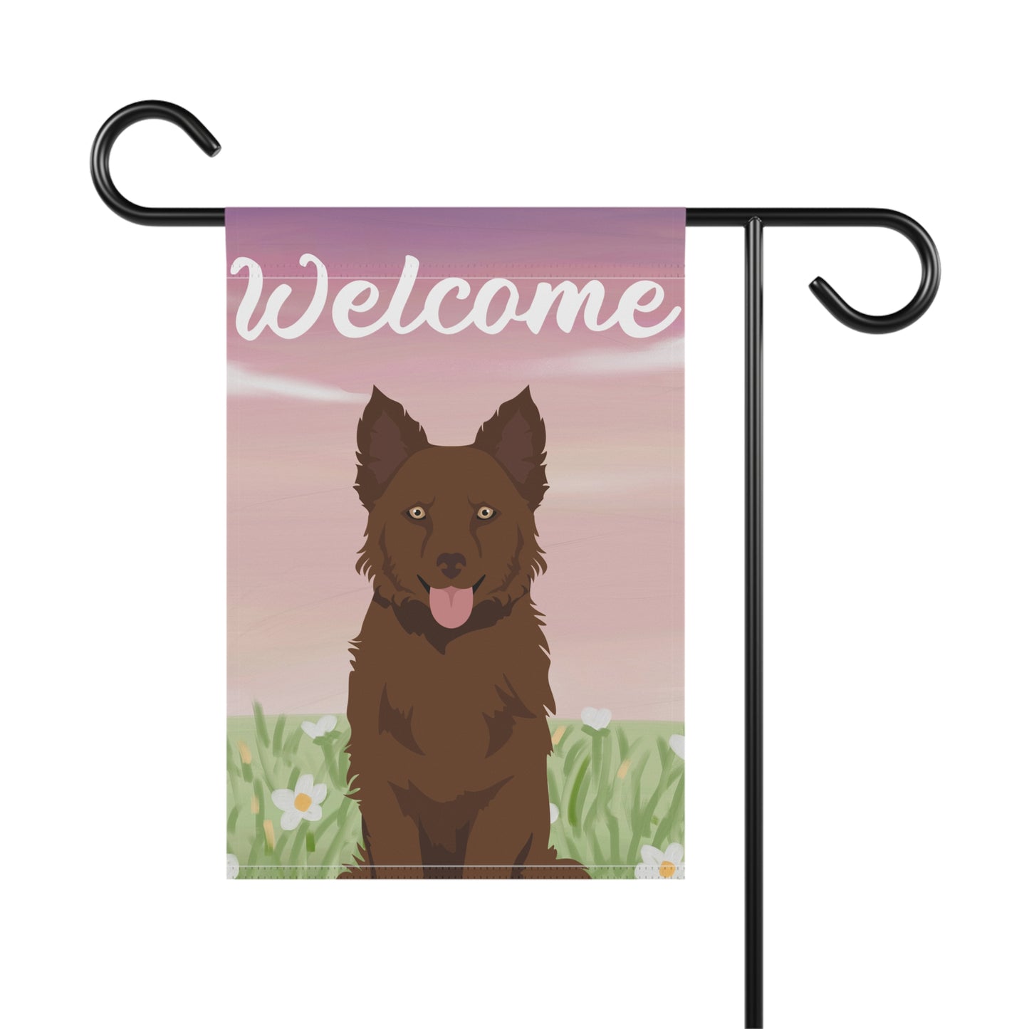 Mudi Dog Welcome Garden Flag