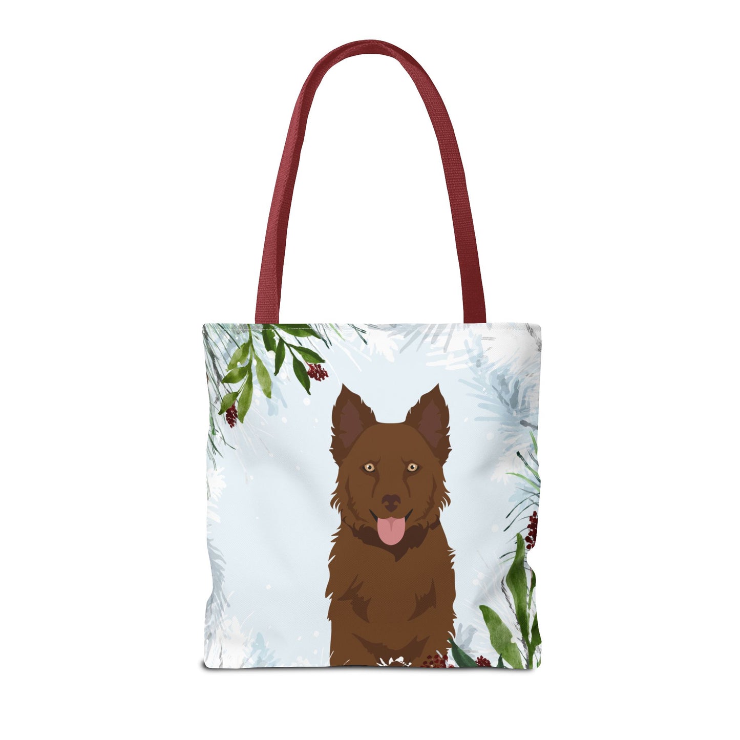 Mudi Dog Christmas Holiday Tote Bag 16x16