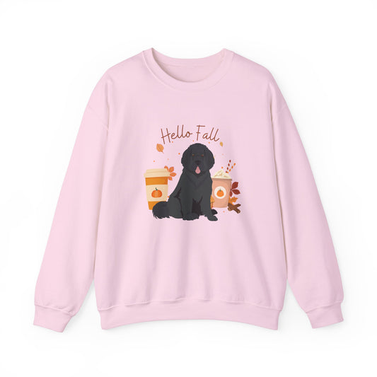 Newfoundland Dog Fall Halloween Unisex Heavy Blend Crewneck Sweatshirt