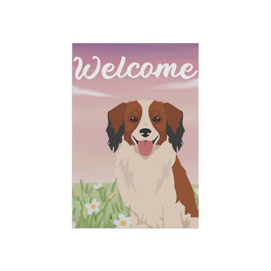 Kooikerhondje Dog Welcome Garden Flag