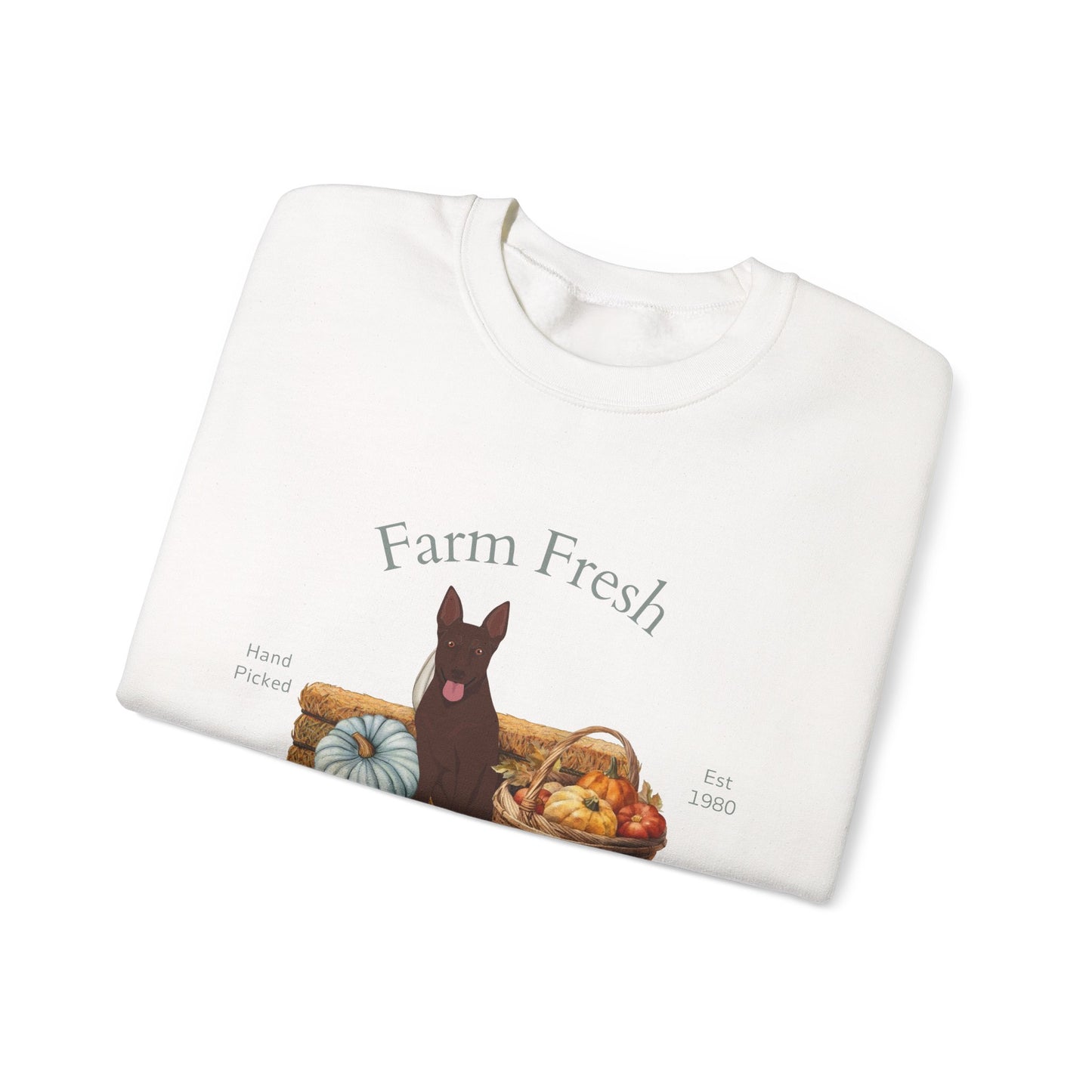 Australian Kelphie Dog Fall Farm Fresh Unisex Heavy Blend Crewneck Sweatshirt