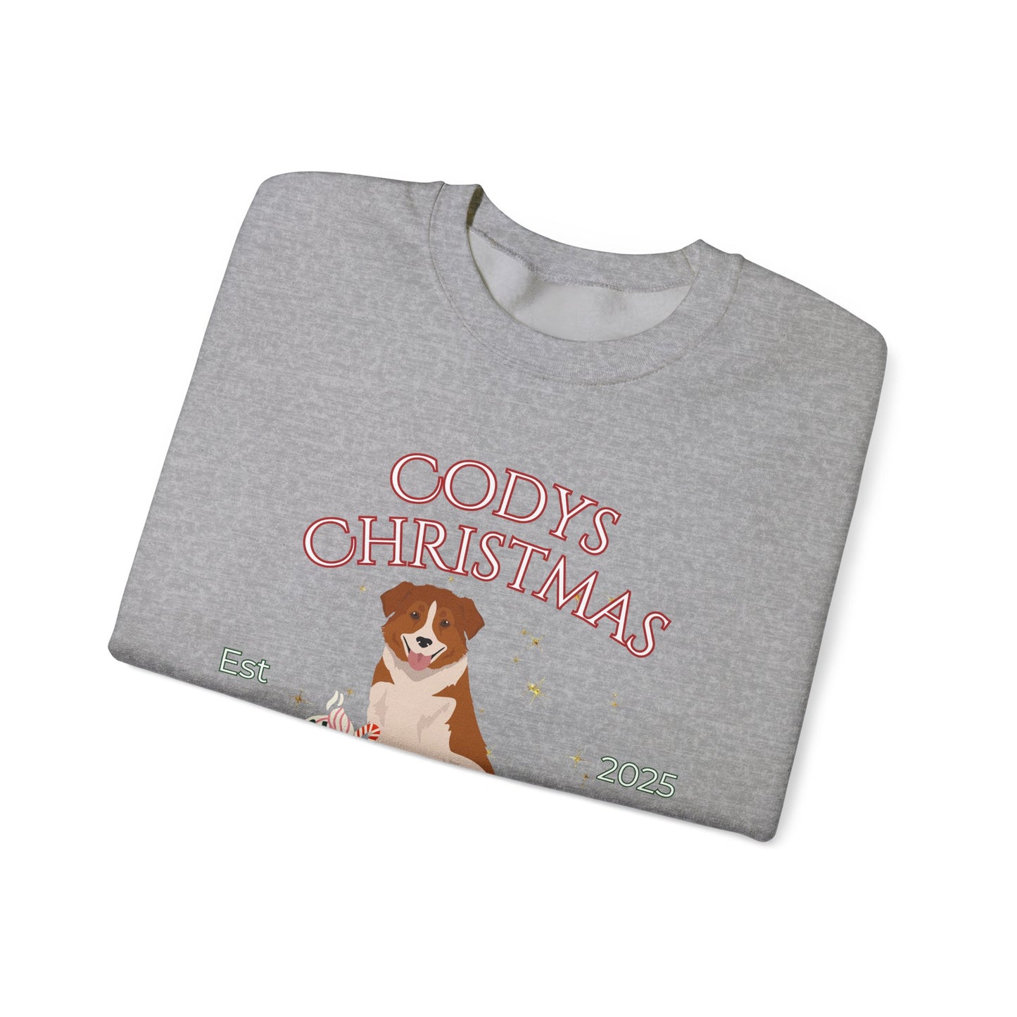 Aidi Dog Christmas Social Club Unisex Heavy Blend Crewneck Sweatshirt Custom Name