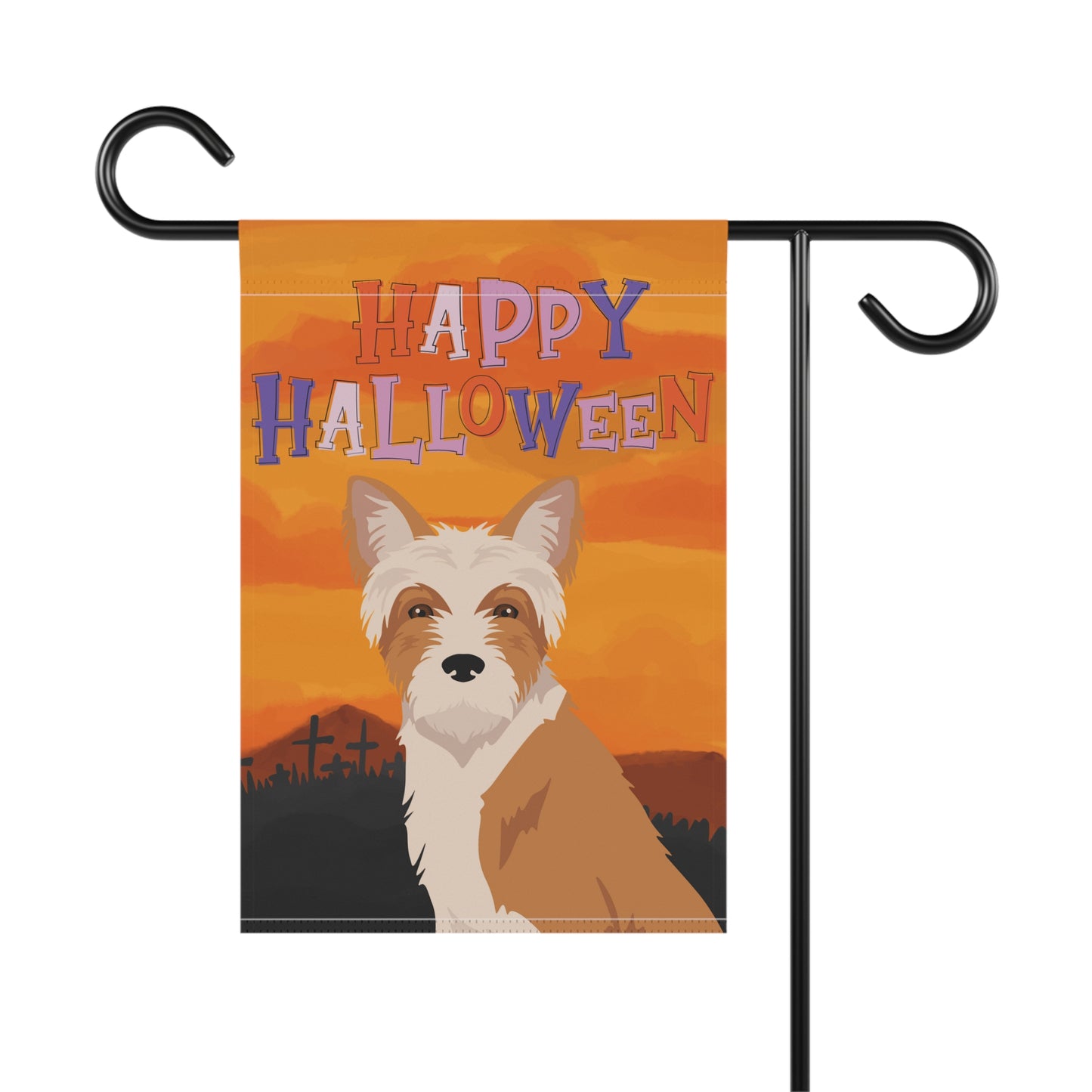 Portuguese podengo Dog Halloween Garden Flag