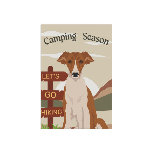 Silken Windhound Dog Camping Garden Flag