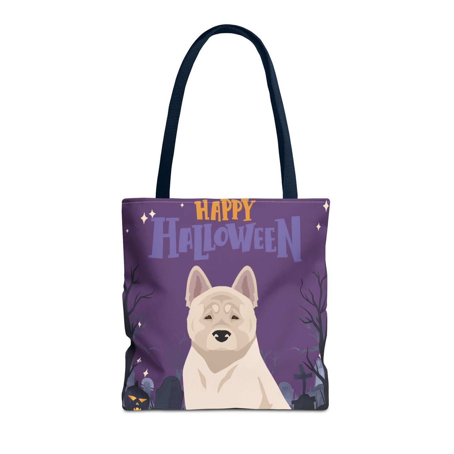 American Akita Dog Happy Halloween Tote Bag 16x16