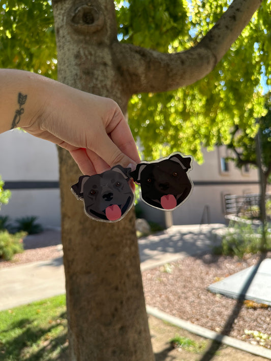 Staffordshire Bull Terrier Dog Clip 2.5in