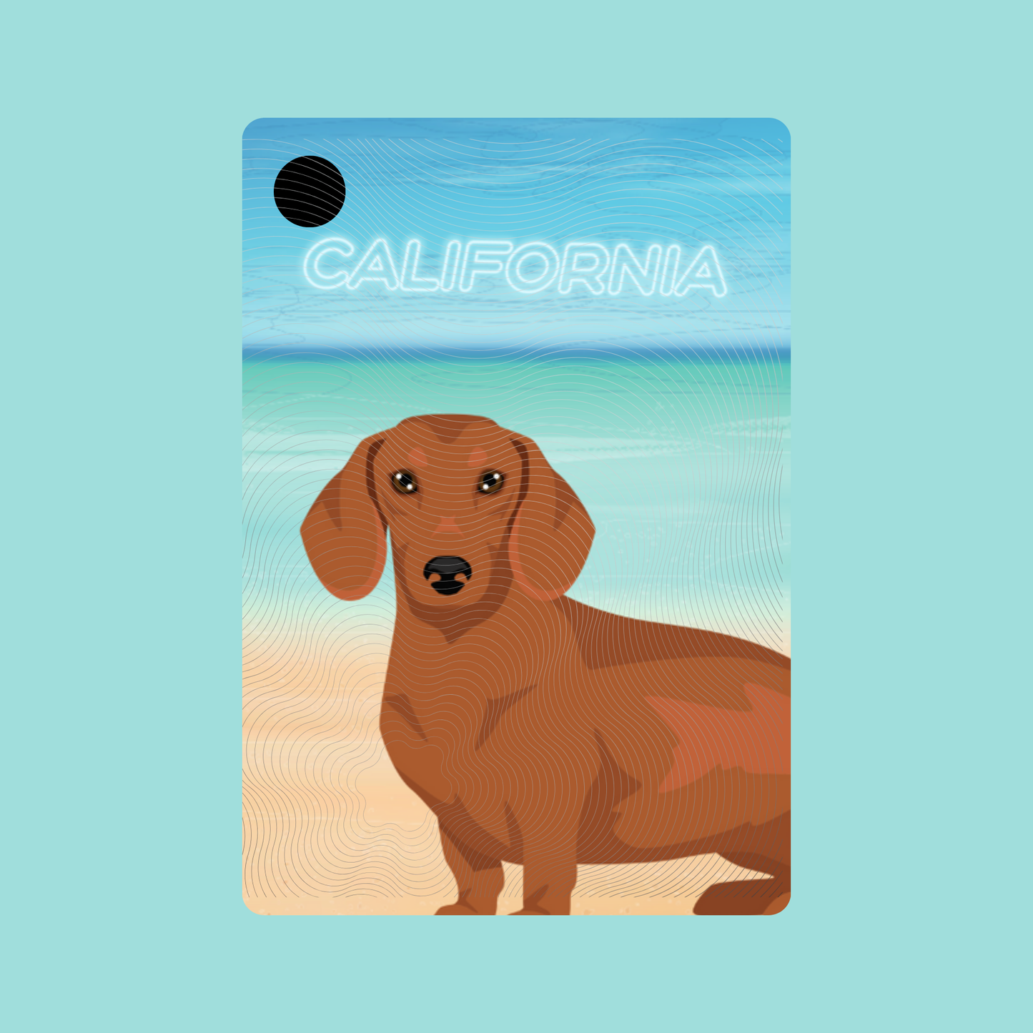 Dachshund Dog Keychain
