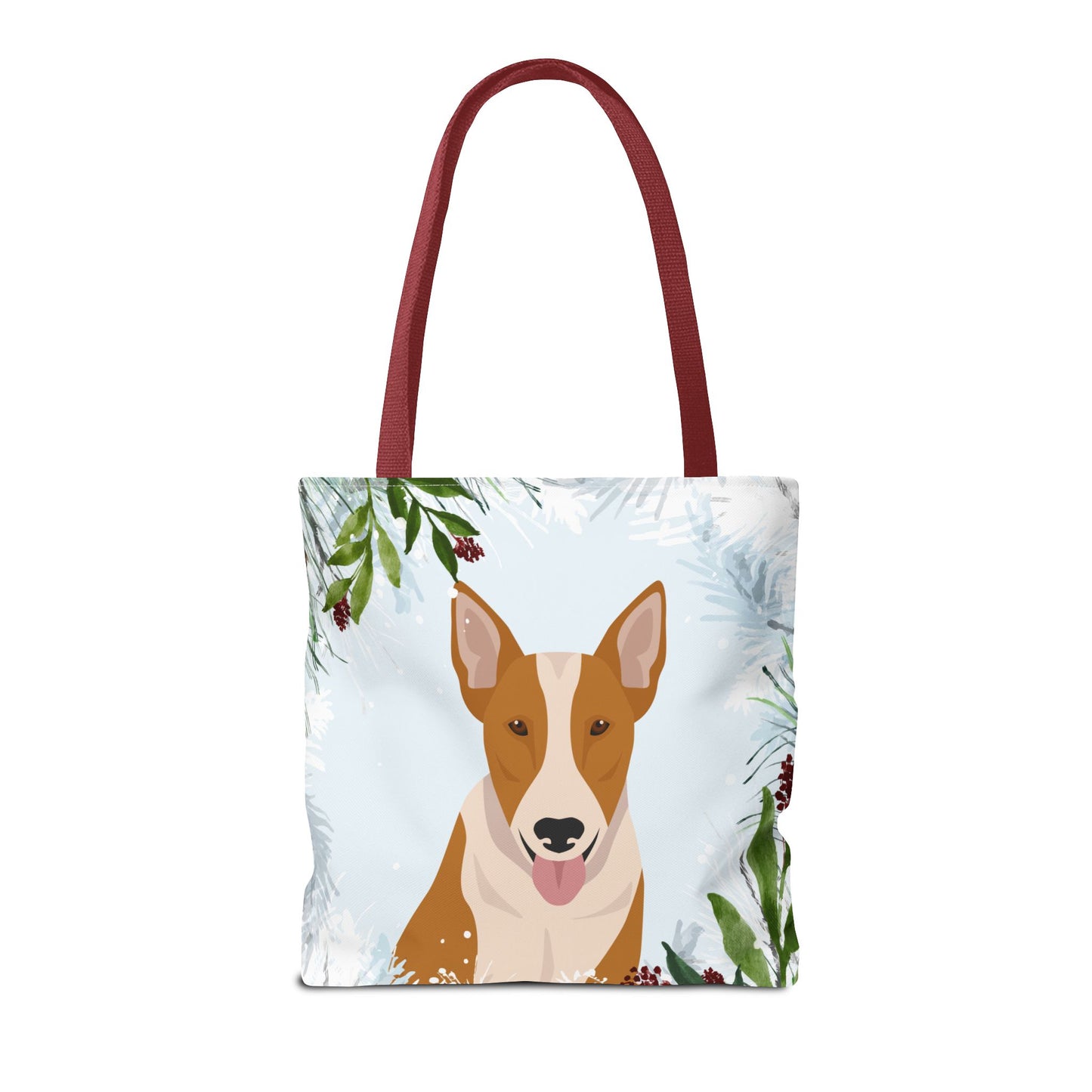 Bull Terrier Dog Christmas Holiday Tote Bag 16x16