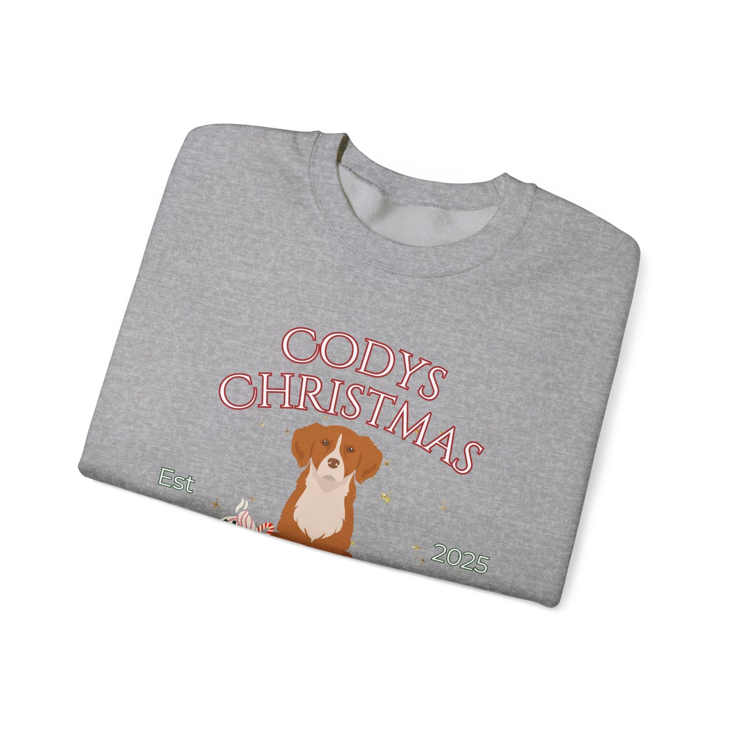 Nova Scotia Duck Tolling Retriever Dog Christmas Social Club Unisex Heavy Blend Crewneck Sweatshirt Custom Name