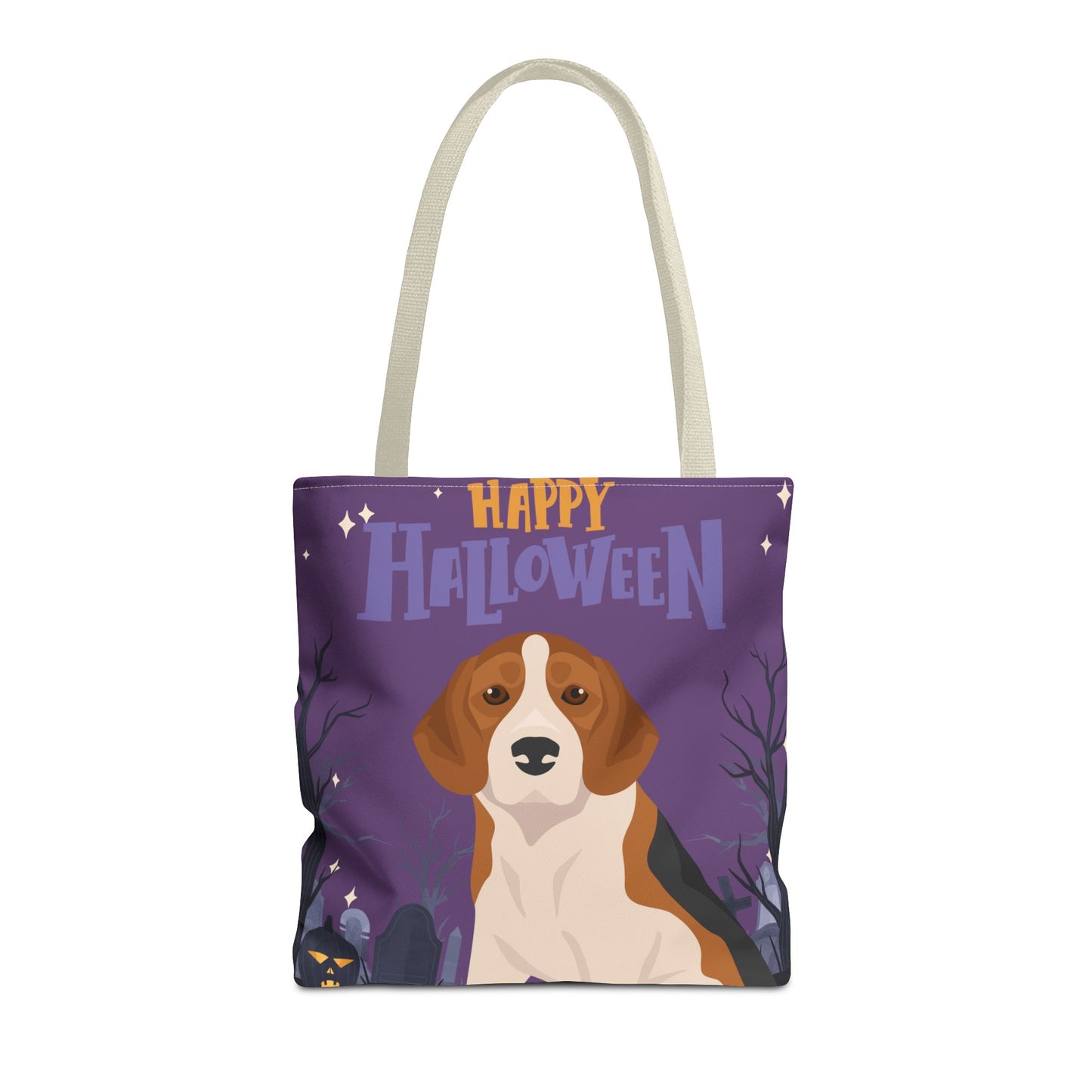 Beagle Dog Happy Halloween Tote Bag 16x16
