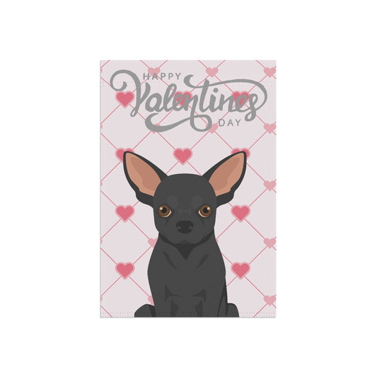 Chihuahua Dog Valentines Day Garden Flag