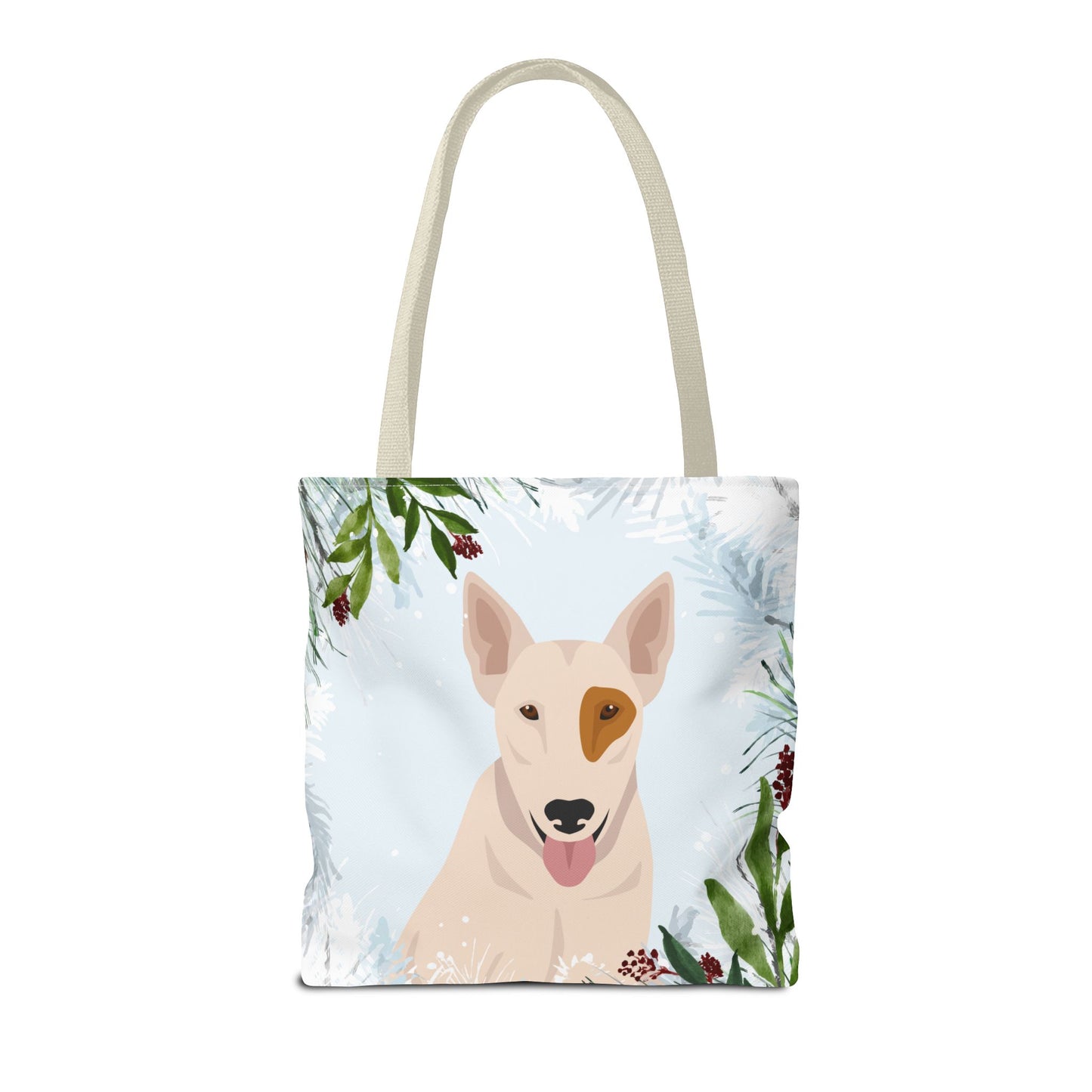 Bull Terrier Dog Christmas Holiday Tote Bag 16x16