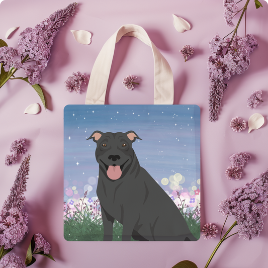 Pit Bull Dog Tote Bag 13x13