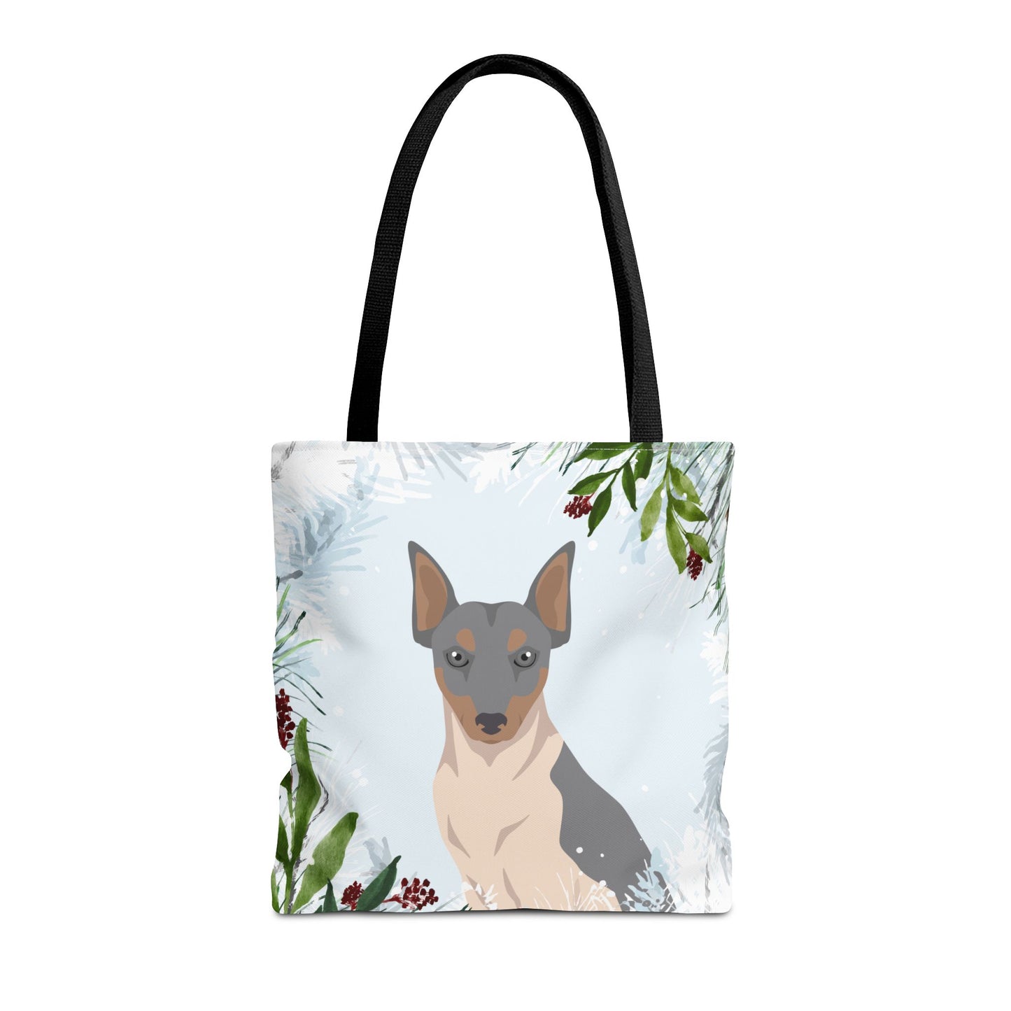 Brazillian Terrier Dog Christmas Holiday Tote Bag 16x16