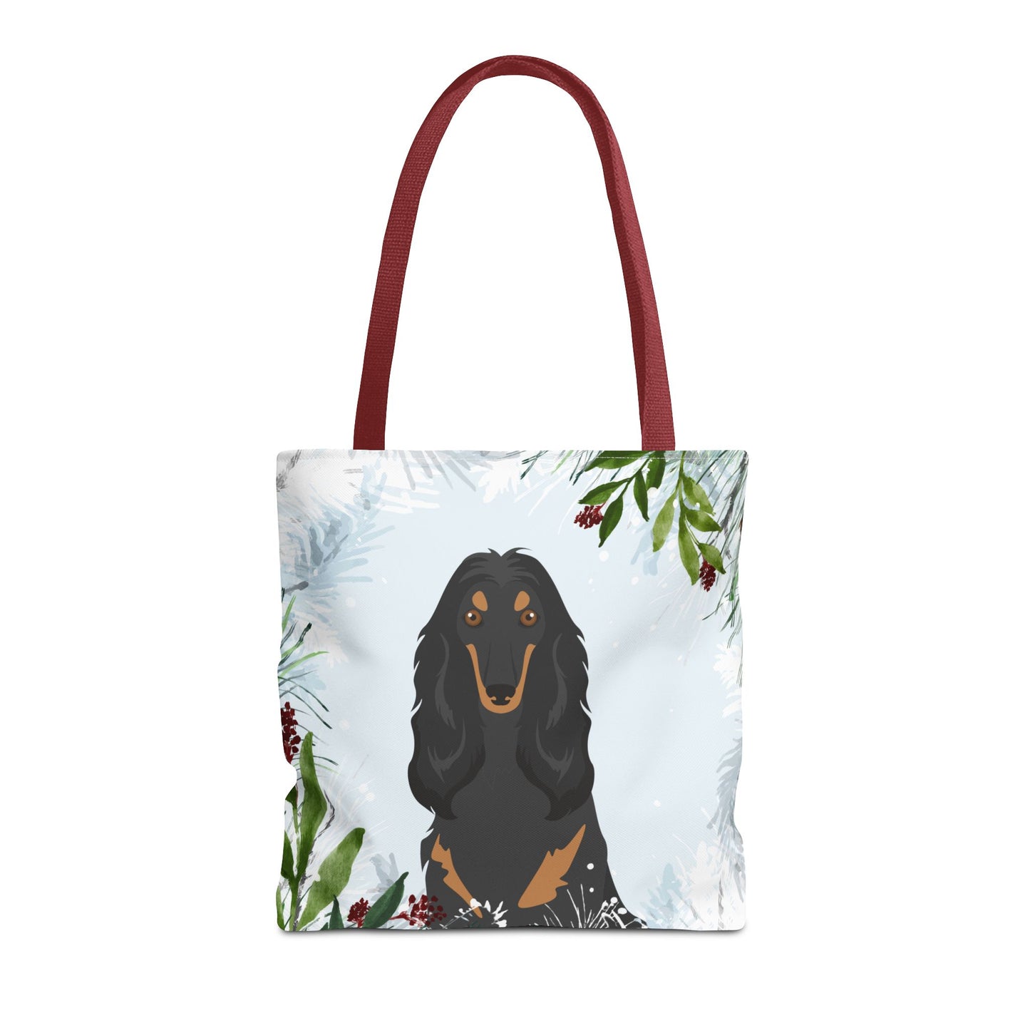 Afghan Hound Dog Christmas Holiday Tote Bag 16x16