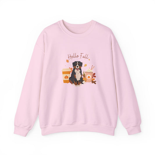 Bernese Mountain Dog Fall Unisex Heavy Blend Crewneck Sweatshirt
