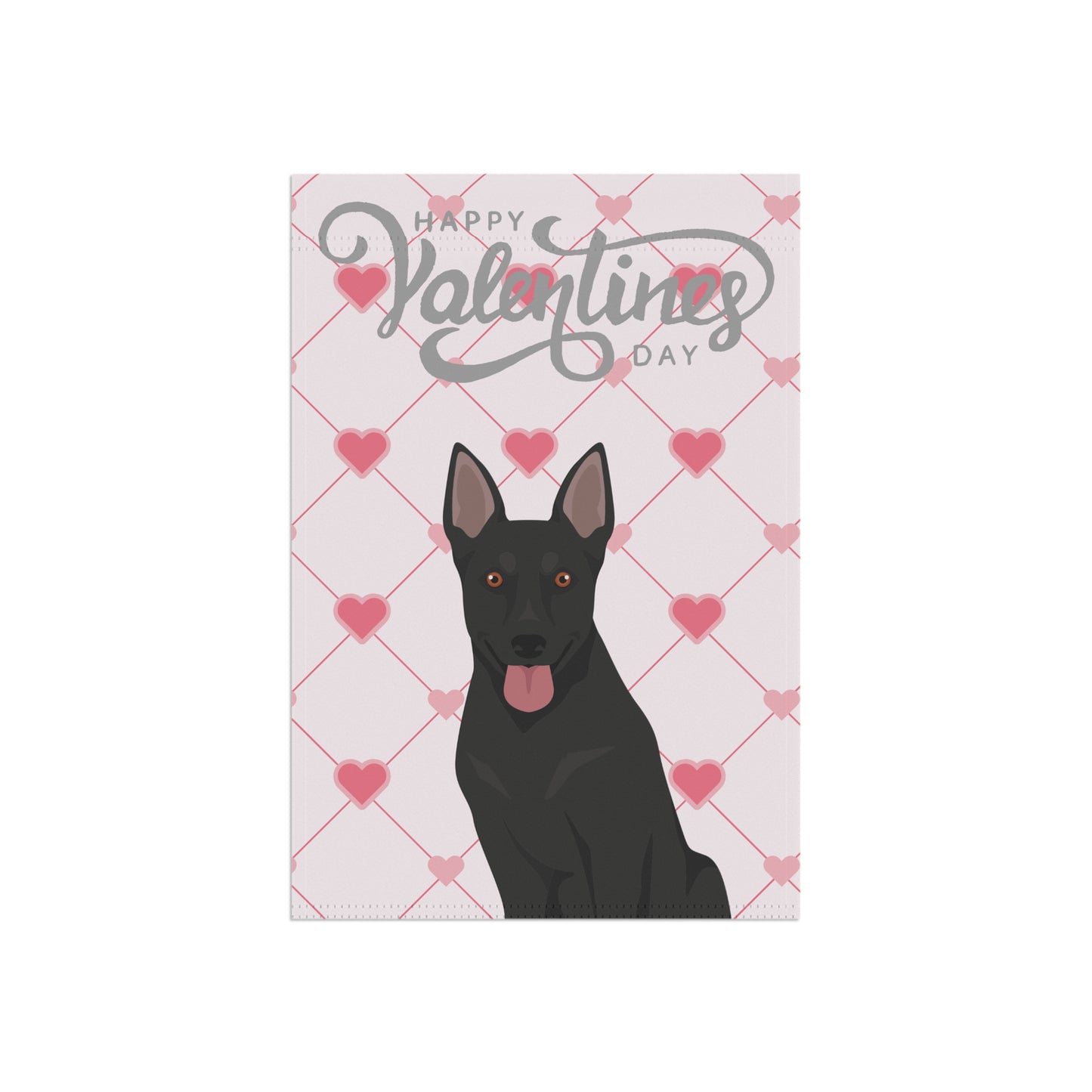 Australian Cattle Dog Valentines Day Garden Flag