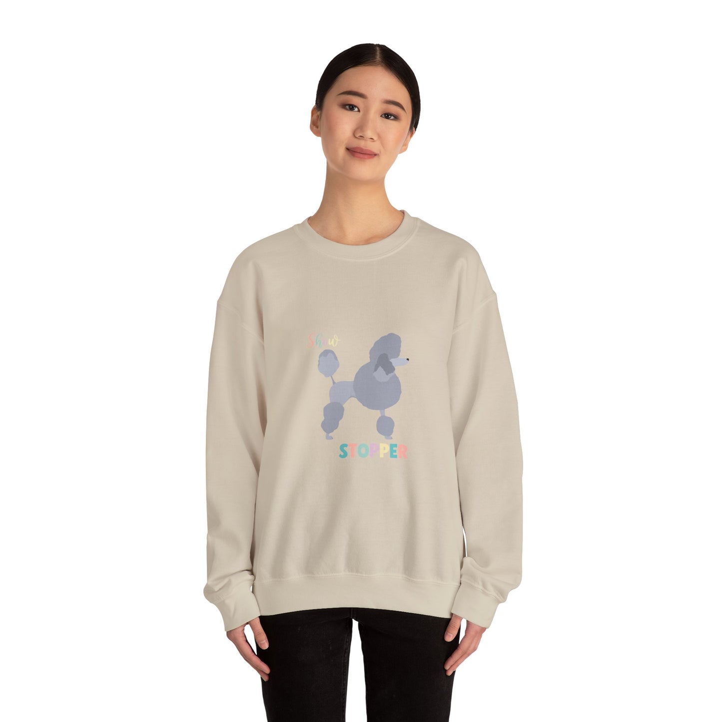 Poodle Dog Unisex Heavy Blend Crewneck Sweatshirt