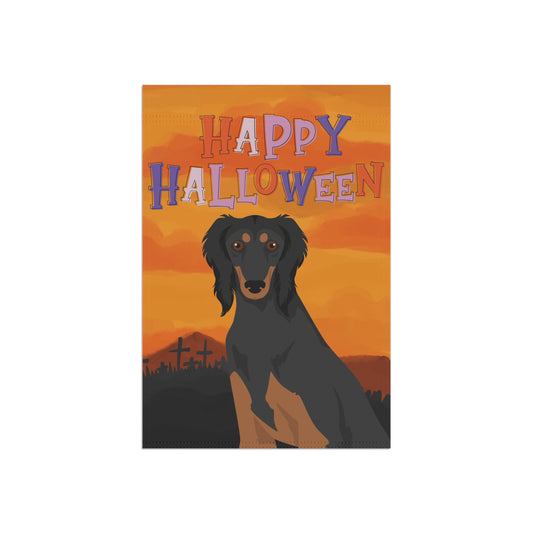 Saluki Dog Halloween Garden Flag