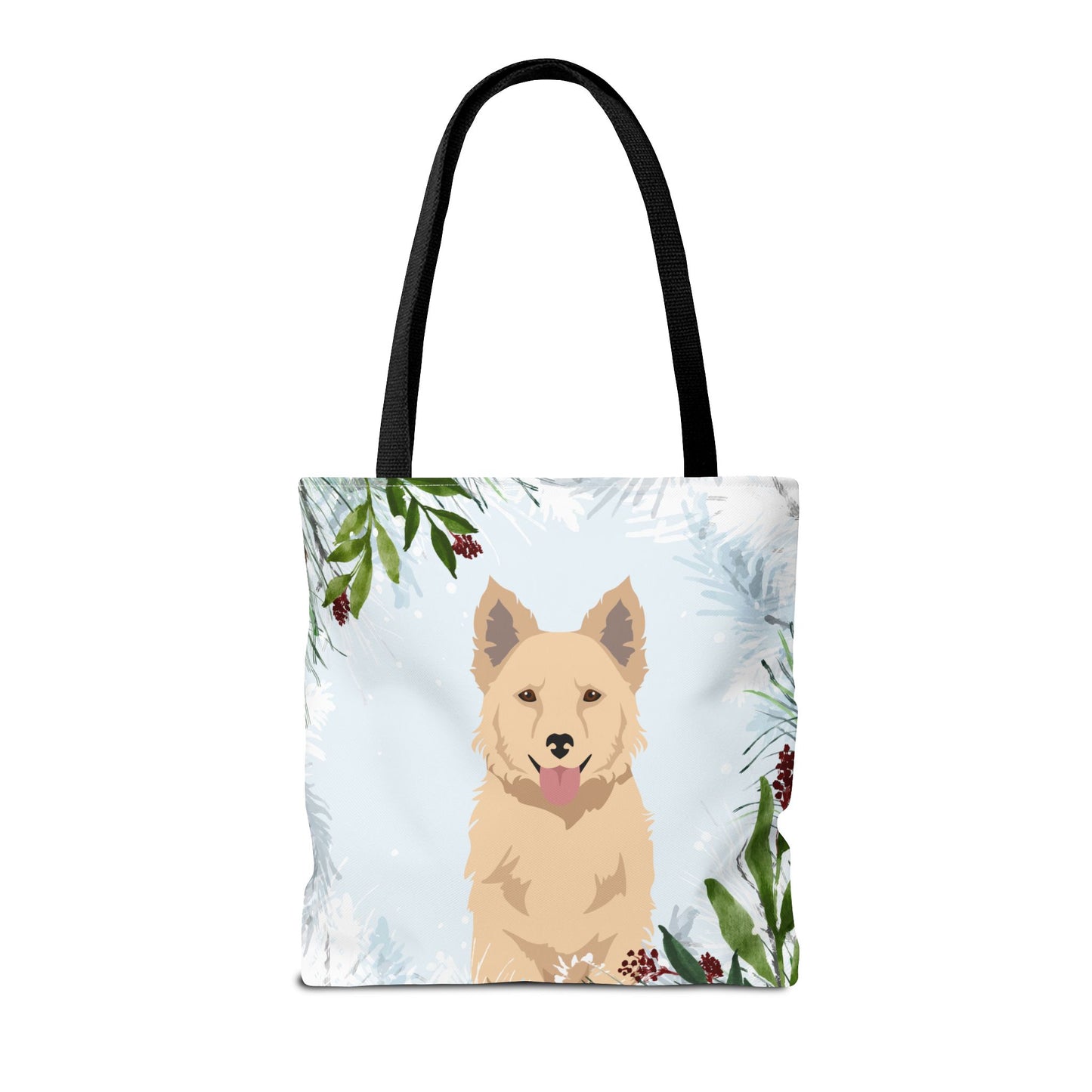 Mudi Dog Christmas Holiday Tote Bag 16x16