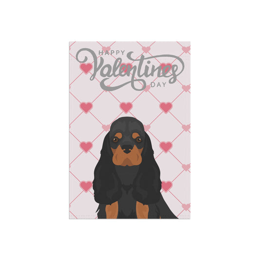 Cocker Spaniel Dog Valentines Day Garden Flag