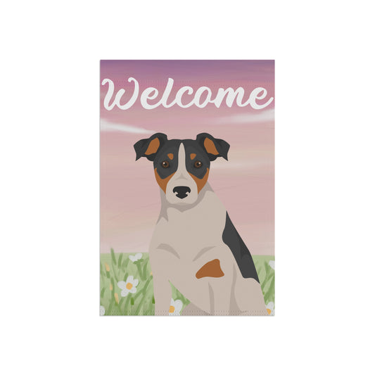 Parson Russell Terrier Dog Welcome Garden Flag