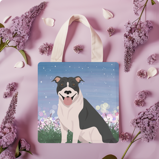 Pit Bull Dog Tote Bag 13x13