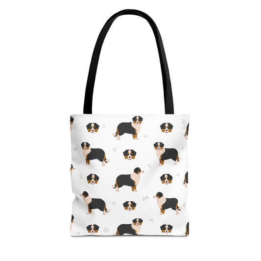 Miniature Australian Shepherd Dog Tote Bag, Aussie Dog Mom Gift