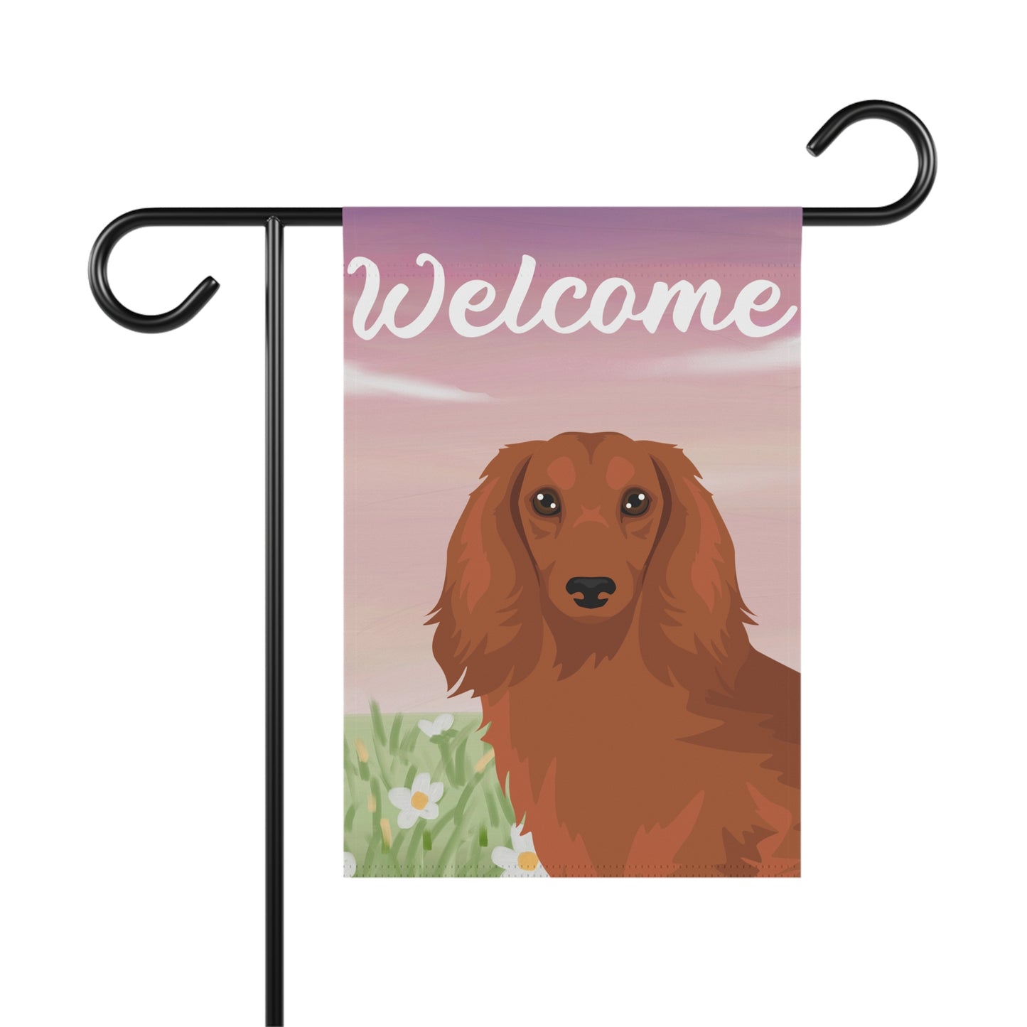Dachshund Dog Welcome Garden Flag