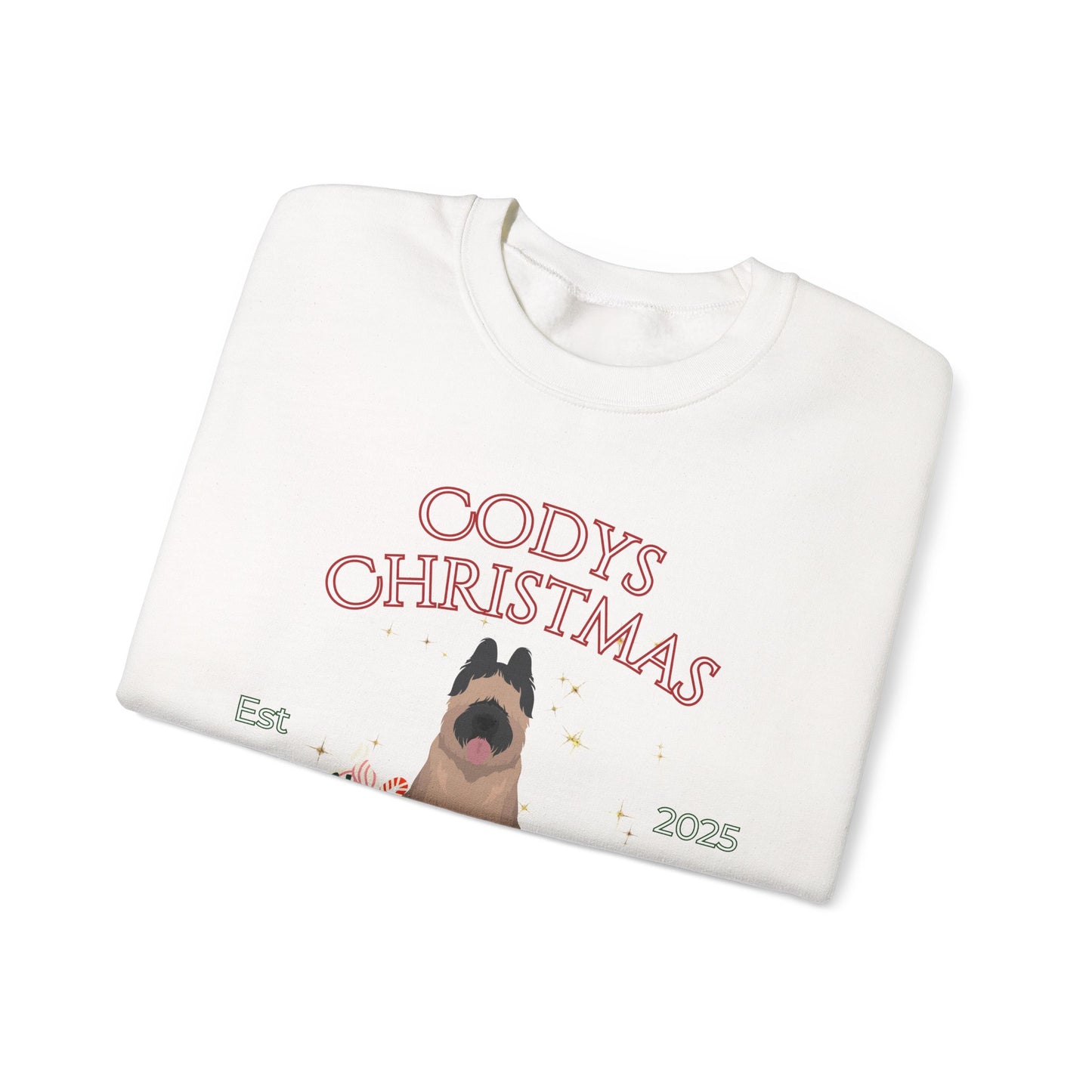 Briad Dog Christmas Social Club Unisex Heavy Blend Crewneck Sweatshirt Custom Name