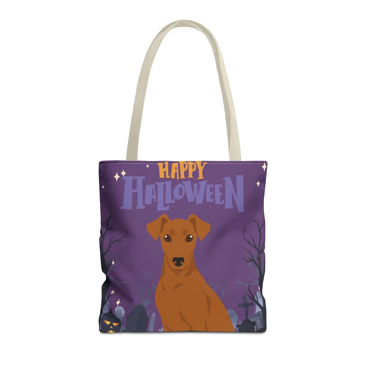 German Pinscher Dog Happy Halloween Tote Bag 16x16